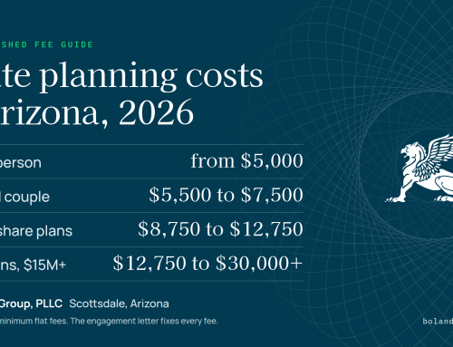 Estate Planning Costs in Arizona (2026) | Phoenix & Scottsdale Attorney Fees